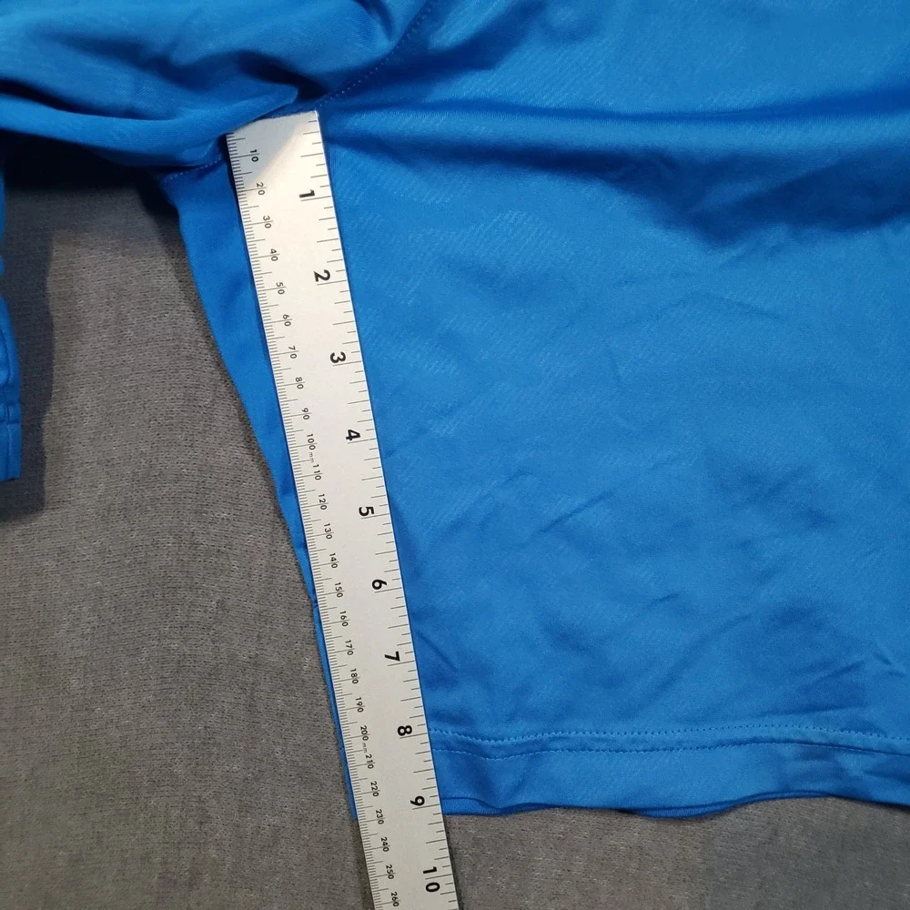 Reebok Athletic Shorts Mens Large Blue Black Elastic Waist Performance Gym